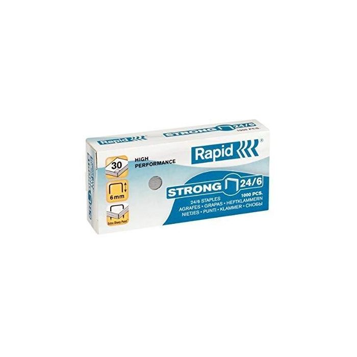 Rapid Grapas Strong 24-6 gralvanizadas -Caja De 1000- Rapid Grapas Strong 24-6 gralvanizadas -Caja De 1000-