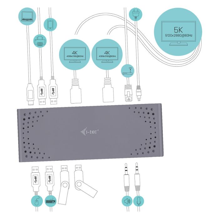 Dockstation i-Tec CADUAL4KDOCK 11