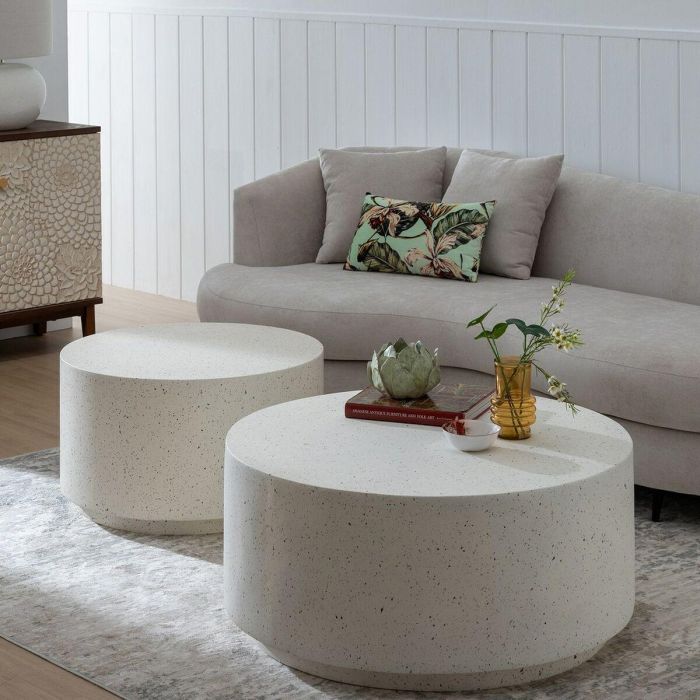 Mesa de Centro Blanco 90 x 90 x 40 cm 1 Mesa de Centro Blanco 90 x 90 x 40 cm 1