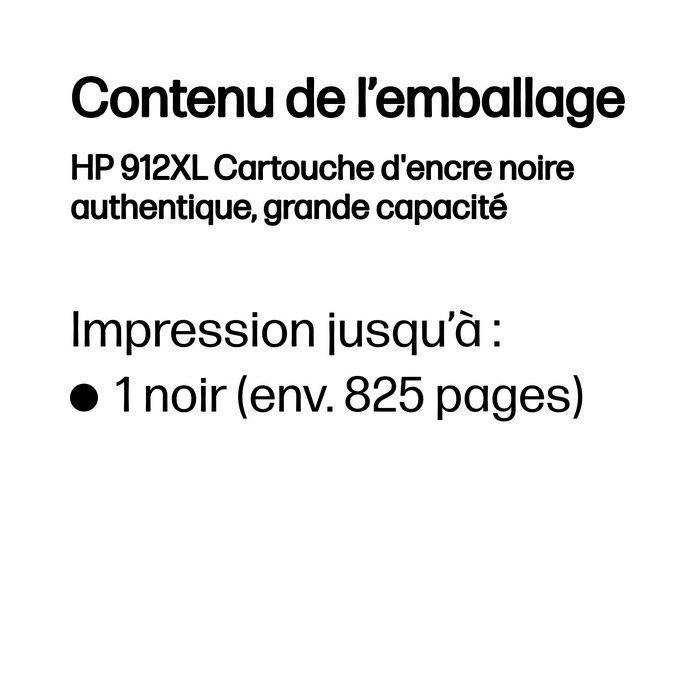 HP Cartucho de Tinta Original Negro de Alto Rendimiento, 825 páginas (21.7 ml), para Documentos Profesionales con Texto Nítido y Calidad Fiable. 4