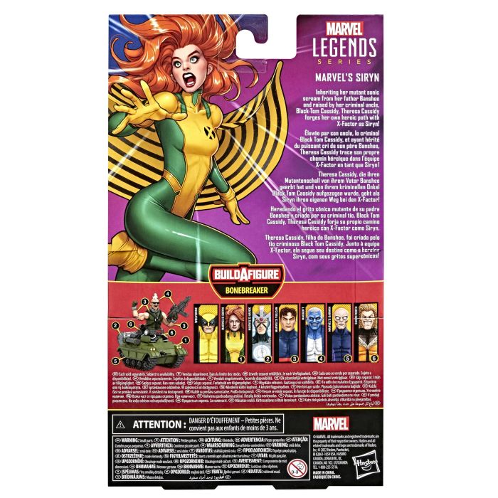 HASBRO Siryn X-Men Marvel Legends Figura Articulada 15cm con Accesorios 7