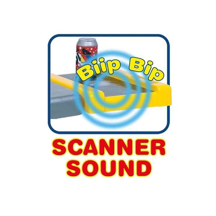 Molto Supermercado con 20 accesorios y carrito de la compra. Scanner con sonido. 103 cm 2