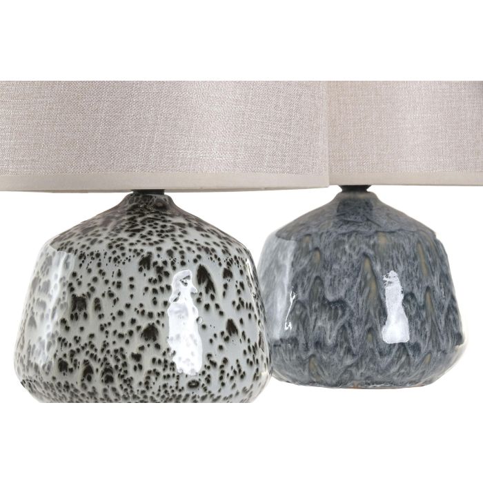 DKD Home Decor Lámpara Sobremesa Colonial Beige Gris Oscuro 22 x 30 x 22 cm (4 Unidades) 2 DKD Home Decor Lámpara Sobremesa Colonial Beige Gris Oscuro 22 x 30 x 22 cm (4 Unidades) 2