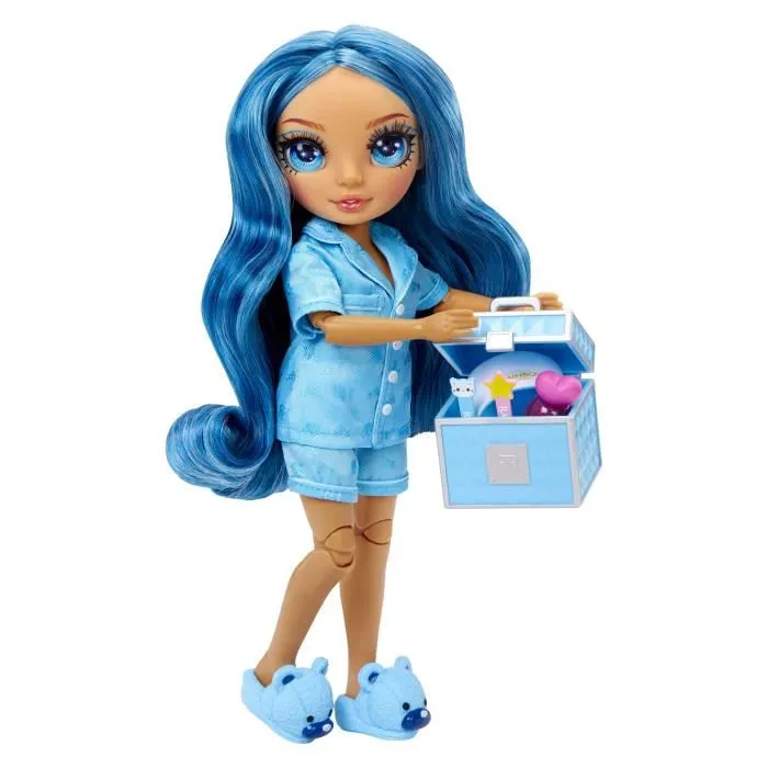 Rainbow High Junior High Pyjama Party Muñeca de moda articulada de 22 cm Skyler (Azul) con muchos accesorios LIT0035051530947 a partir de 4 años 5