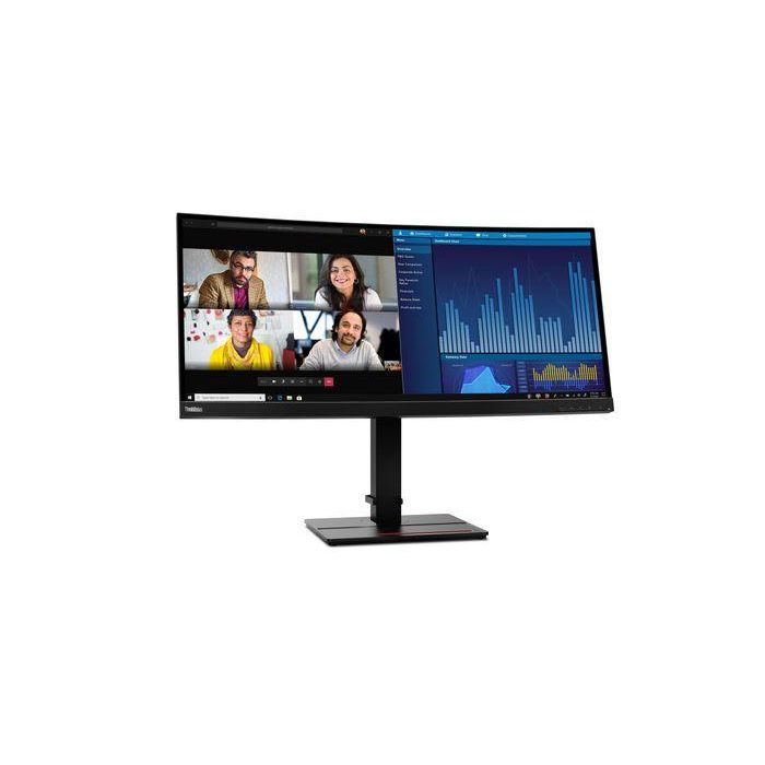 Lenovo P34w-20 Monitor Curvo 34.14" Wide Quad HD (3440 x 1440) IPS 21:9 W-LED 300cd/m² 6ms USB-C para Productividad y Colaboración