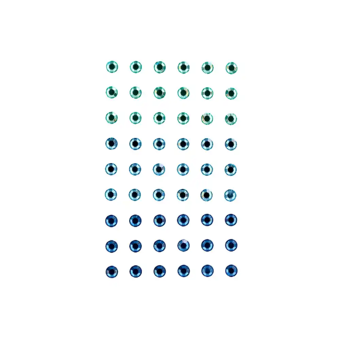 Imaginovo Pegatinas Gemas Verdes y Azules Brillantes con Relieve para Todas Superficies 190x105 mm 3