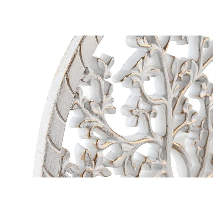 Decoración de Pared DKD Home Decor Blanco Dorado Plateado 40 x 1,5 x 40 cm 2 Decoración de Pared DKD Home Decor Blanco Dorado Plateado 40 x 1,5 x 40 cm 2