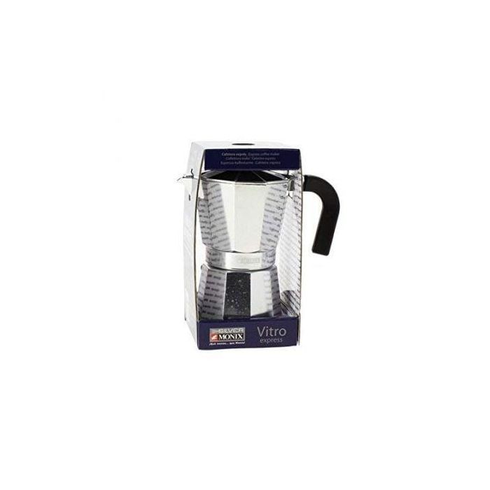 Cafetera Italiana Monix M620003 Acero Aluminio 3 Tazas 2