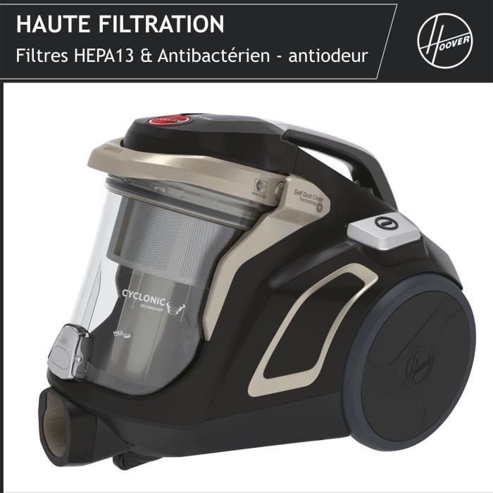 Aspirador de Bidón Sin Bolsa - HOOVER - HP720PET - 850 W - 68 dBA - Cassette 2 L - Especial para parquet y animales 1 Aspirador de Bidón Sin Bolsa - HOOVER - HP720PET - 850 W - 68 dBA - Cassette 2 L - Especial para parquet y animales 1