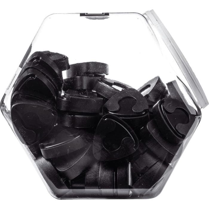 Dunlop Surtido 60 Ud. Porta Púas Plástico Ergo - Negro