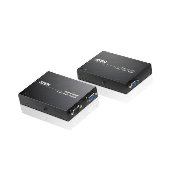 Aten VE150A-AT-G Extensor Audio/Video Transmisor y Receptor, 1280x1024 Pixeles, 150m, Negro
