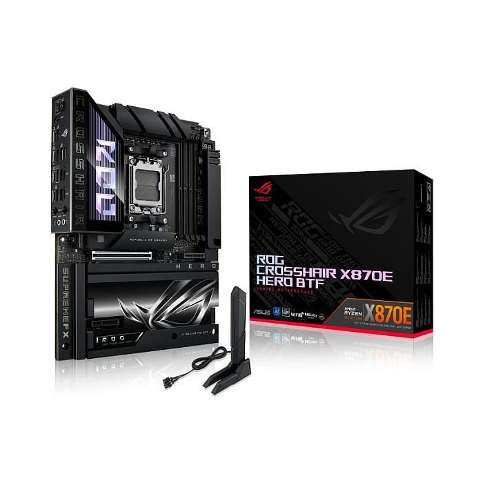 ASUS ROG CROSSHAIR X870E HERO BTF Placa Base ATX AMD X870E Socket AM5 para Procesadores AMD Ryzen Serie 7000/8000/9000 DDR5 2