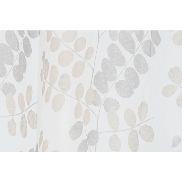 DKD Home Decor Cortina Visillo Urban Poliéster Marrón Claro Blanco 270x140 cm (2 Unidades) Diseño Hojas 75 gsm 3 DKD Home Decor Cortina Visillo Urban Poliéster Marrón Claro Blanco 270x140 cm (2 Unidades) Diseño Hojas 75 gsm 3