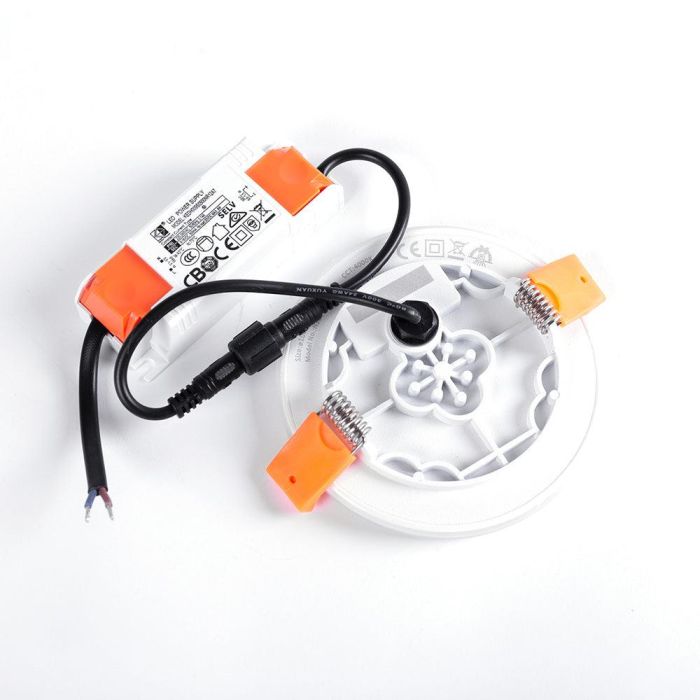 Placa LED 8W 569Lm 4200ºK Circular sin Marco 40.000H [LUM-NSDL-R100-W Blanco Natural 5