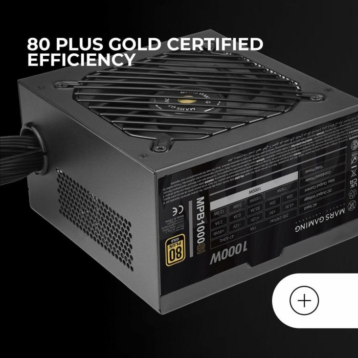 Fuente de Alimentación Mars Gaming MPB1000SI ATX 1000 W 80 Plus Gold 3 Fuente de Alimentación Mars Gaming MPB1000SI ATX 1000 W 80 Plus Gold 3