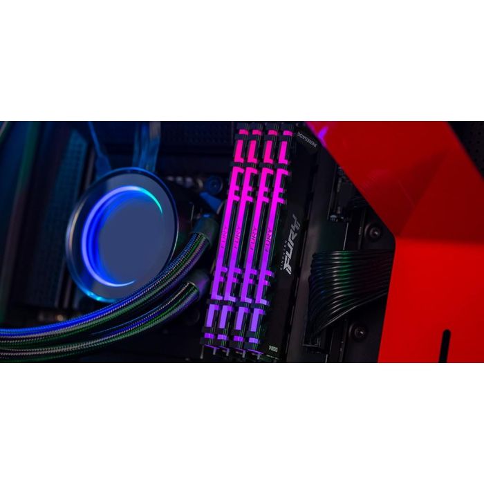 Kingston FURY Renegade RGB 64GB DDR4 3600MT/s CL18 DIMM Kit de 2 para PC 16 Kingston FURY Renegade RGB 64GB DDR4 3600MT/s CL18 DIMM Kit de 2 para PC 16