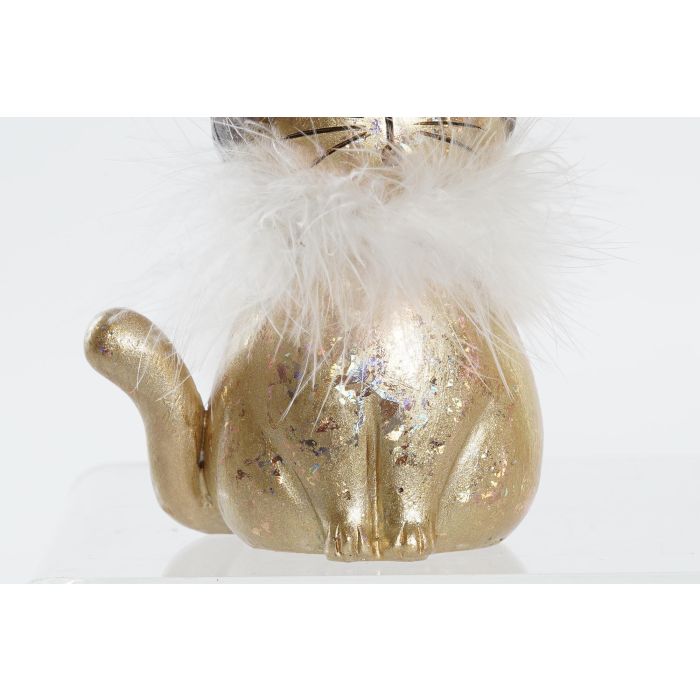 DKD Home Decor Figura de Navidad Gato Moderna Resina Dorado Blanco (2 Unidades) Surtido Aleatorio 6 x 15 x 9 cm 2 DKD Home Decor Figura de Navidad Gato Moderna Resina Dorado Blanco (2 Unidades) Surtido Aleatorio 6 x 15 x 9 cm 2