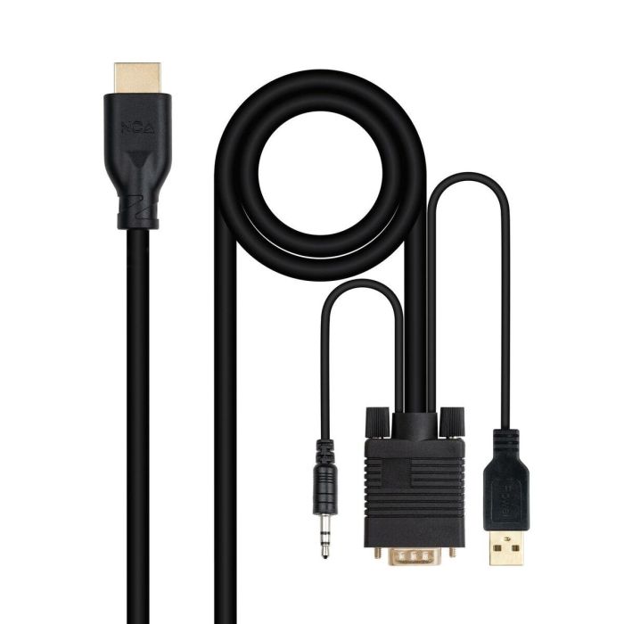 Cable VGA NANOCABLE 10.15.4612 Negro
