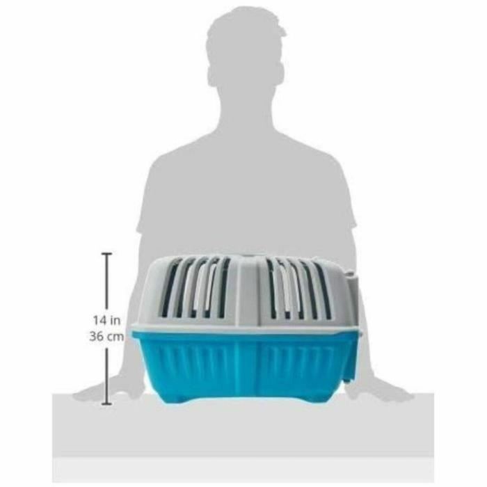 Kruuse Transportin Pratiko Para Maletero 48x31,5x33 cm. Fabricado con plástico resistente, puerta de metal y ventilación. 1 Kruuse Transportin Pratiko Para Maletero 48x31,5x33 cm. Fabricado con plástico resistente, puerta de metal y ventilación. 1