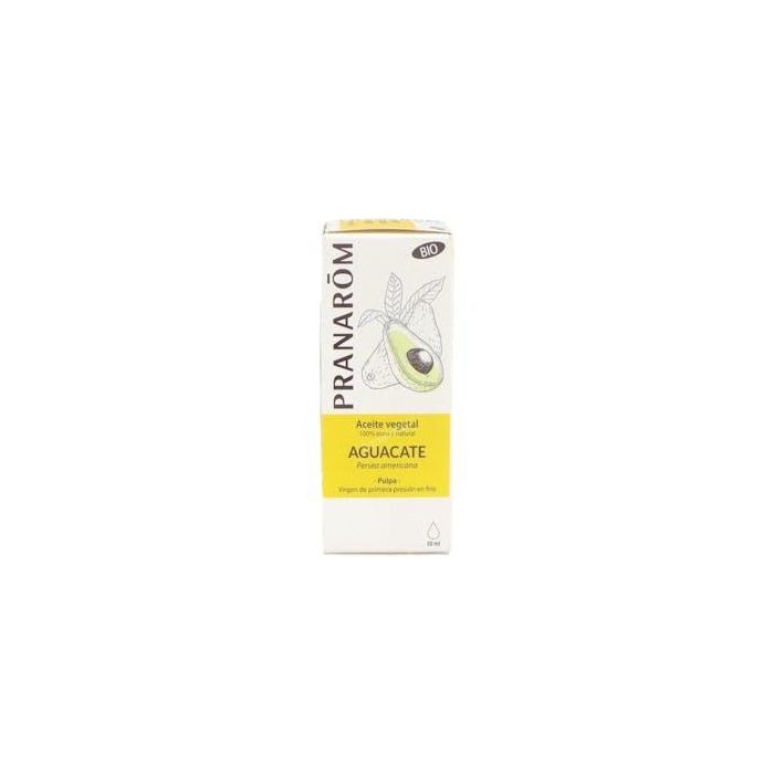 PRANAROM Aceite Vegetal Bio de Aguacate 50ml - Hidratante Corporal, Capilar y Facial, Apto Uso Alimenticio