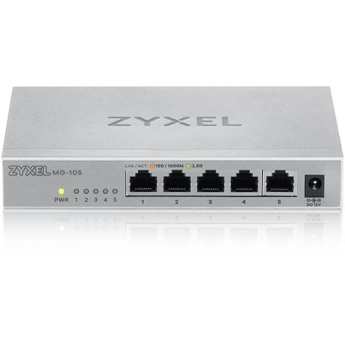 Zyxel MG-105 Switch No Administrado de 5 Puertos 2.5G Ethernet Montaje de Pared 1
