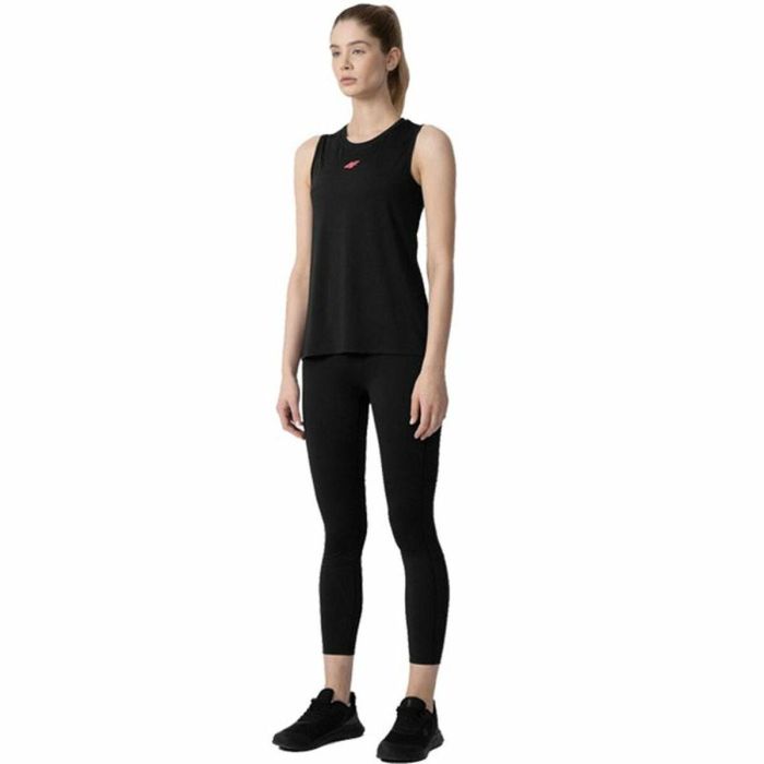 Pantalón Largo Deportivo 4F Quick-Drying Negro Mujer 2