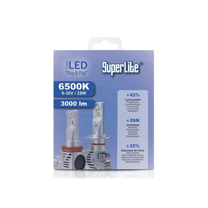 Kit Halo Led H4 Plug & Play Superlite BOM12311 2 Kit Halo Led H4 Plug & Play Superlite BOM12311 2