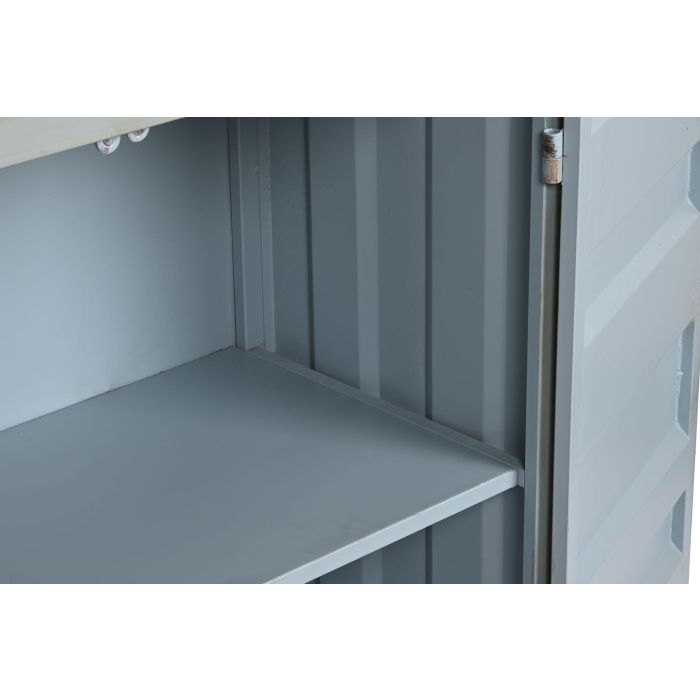 DKD Home Decor Estantería Vintage Contenedor Azul Celeste 44 x 168.5 x 87 cm Metal y MDF con 2 Puertas 6