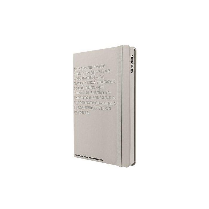 Cuaderno Mooving Tapa Dura A5 96H 90Gr. Papel Piedra Con Goma