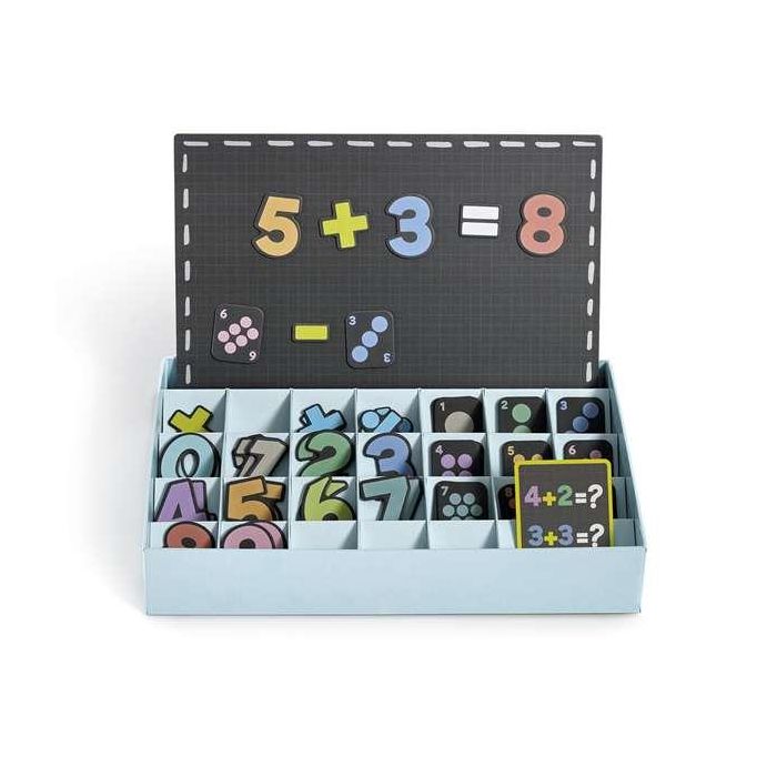 Juego magnético números. para iniciarse en matemáticas de manera divertida. 51 imanes de números y simbolos. 21x5,5x31 cm 2 Juego magnético números. para iniciarse en matemáticas de manera divertida. 51 imanes de números y simbolos. 21x5,5x31 cm 2