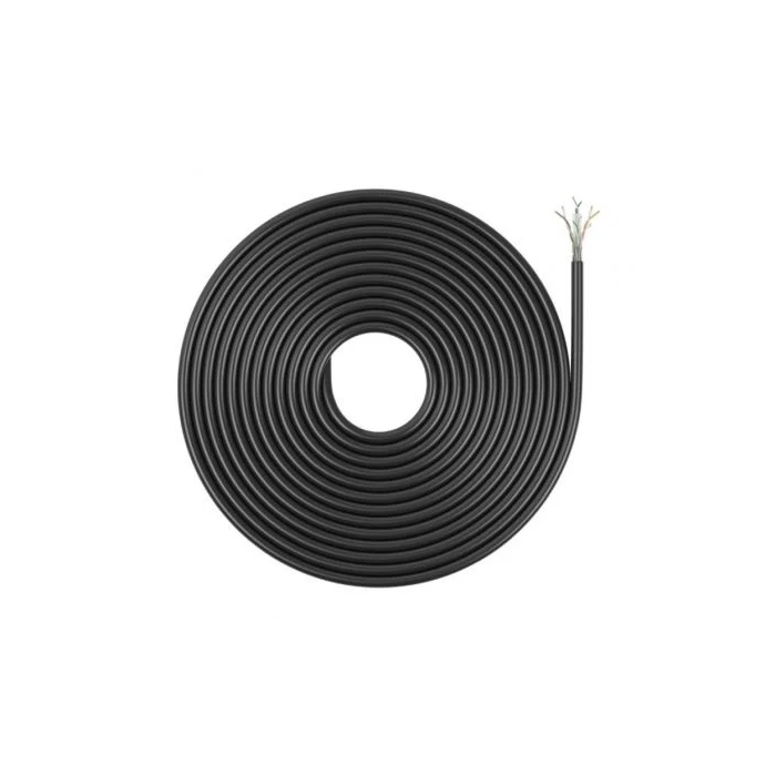 AISENS - CABLE DE RED EXTERIOR IMPERMEABLE RJ45 CAT.6 UTP RIGIDO CCA AWG23, NEGRO, 305M
