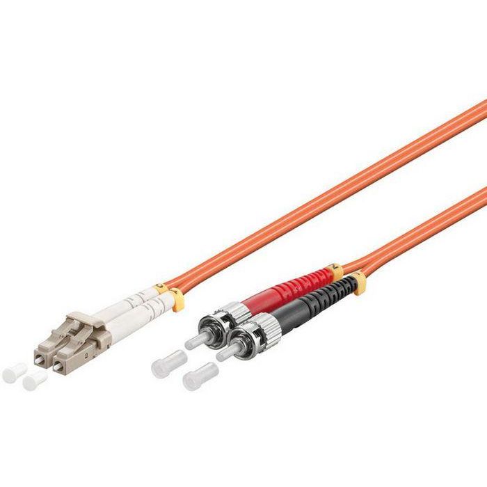MicroConnect Cable de Fibra Óptica Multimodo Dúplex OM2 (50/125µm) LC-ST para Redes y Centros de Datos - Naranja, 2 Metros, LSZH MicroConnect Cable de Fibra Óptica Multimodo Dúplex OM2 (50/125µm) LC-ST para Redes y Centros de Datos - Naranja, 2 Metros, LSZH