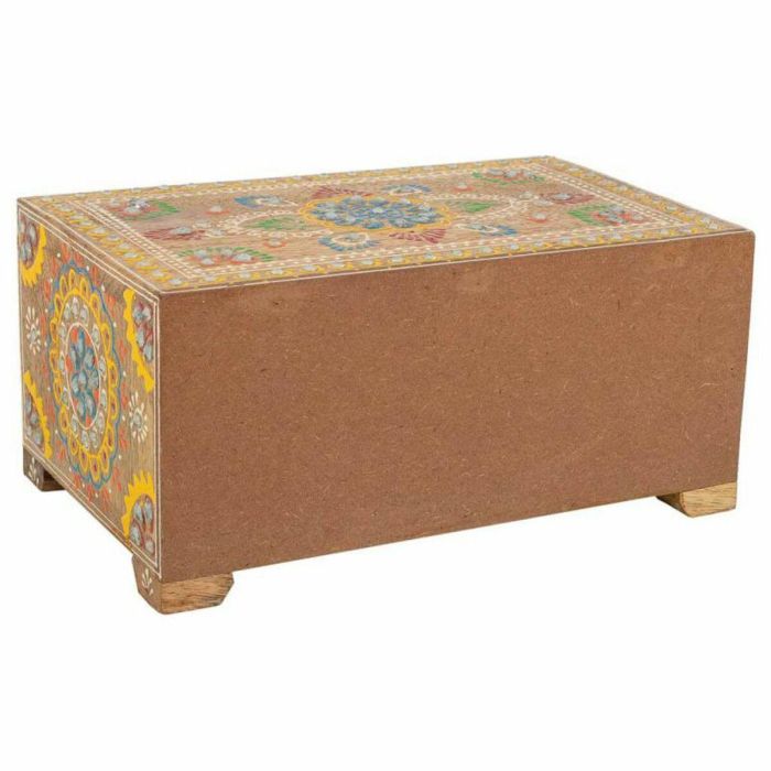 Caja-Joyero Alexandra House Living Multicolor Natural Madera de mango Madera MDF 14 x 10 x 23 cm 2 cajones 3