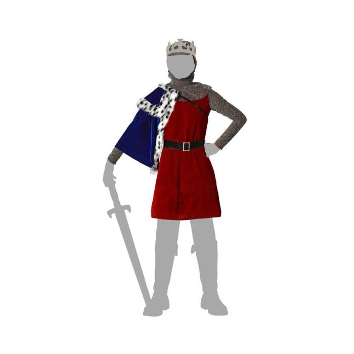 Disfraz Rey Medieval Capa Azul Niño Infantil 7-9 Años 4 Disfraz Rey Medieval Capa Azul Niño Infantil 7-9 Años 4