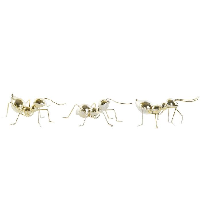 DKD Home Decor Figura Hormiga Glam Dorado de Resina y Metal, 15x11x23 cm, Pack 3 Unidades Surtidas 1 DKD Home Decor Figura Hormiga Glam Dorado de Resina y Metal, 15x11x23 cm, Pack 3 Unidades Surtidas 1