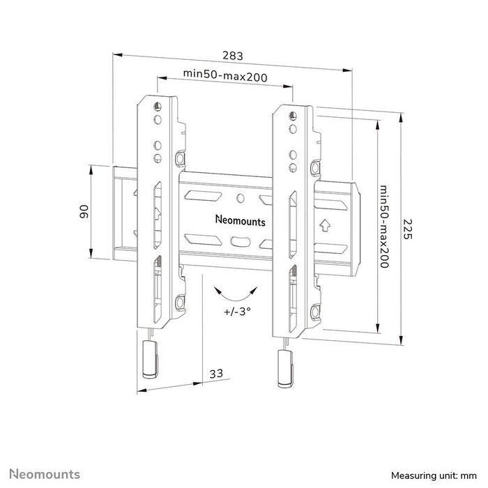 Neomounts Select Wl30S-850Bl12 Fixed Wall Mount For 24-55" Screens - Black 18 Neomounts Select Wl30S-850Bl12 Fixed Wall Mount For 24-55" Screens - Black 18