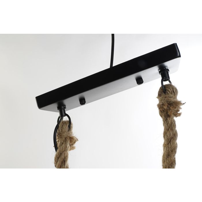 DKD Home Decor Lámpara Techo Balines Bambú Cuerda Metal Marrón Claro 15 x 15 x 51 cm (2 Unidades) 3 DKD Home Decor Lámpara Techo Balines Bambú Cuerda Metal Marrón Claro 15 x 15 x 51 cm (2 Unidades) 3