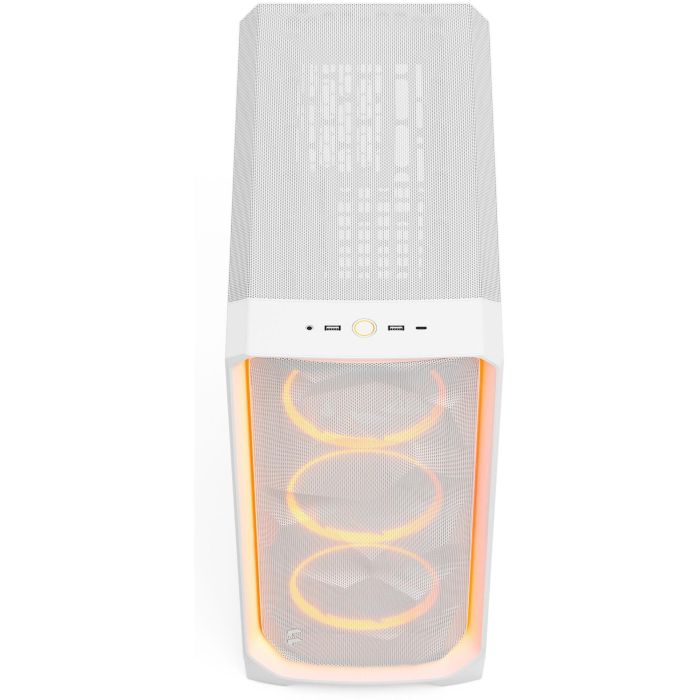 Fractal Design Meshify 3 Ambience Pro RGB White TG Clear Tint - Caja Torre ATX, Blanco, Vidrio Templado, Refrigeración Avanzada, FD-C-MES3A-05 7 Fractal Design Meshify 3 Ambience Pro RGB White TG Clear Tint - Caja Torre ATX, Blanco, Vidrio Templado, Refrigeración Avanzada, FD-C-MES3A-05 7