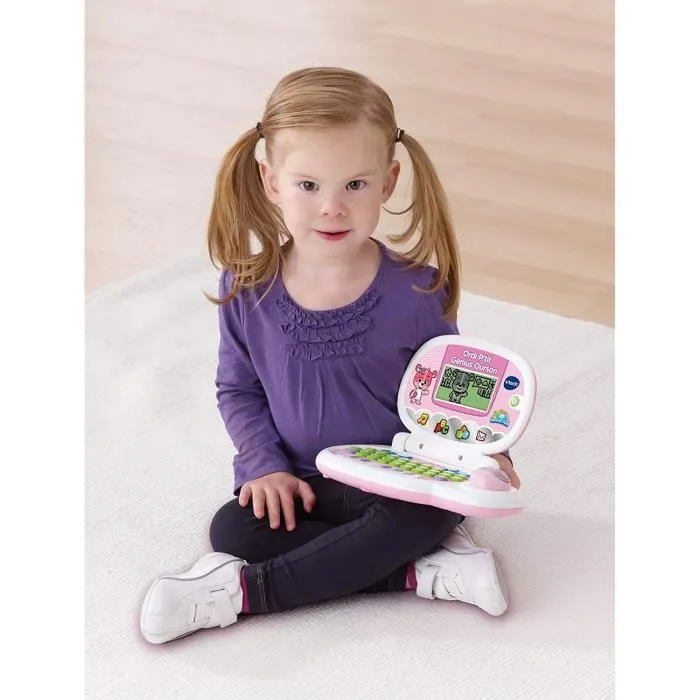 Vtech Ordi P'tit Genius Pink Bear Computadora Educativa para Niños 2-5 Años Rosa 2