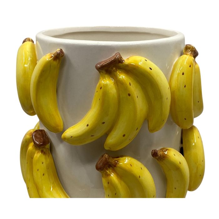 Jarron Tropical DKD Home Decor Amarillo 16 x 26 x 16 cm (4 Unidades) 1 Jarron Tropical DKD Home Decor Amarillo 16 x 26 x 16 cm (4 Unidades) 1