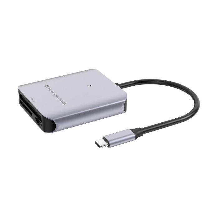 Conceptronic Lector de Tarjetas USB-C BIAN09G SD 4.0, MicroSD 4.0, CFast 2.0, USB 3.2 Gen 2, 10 Gbps