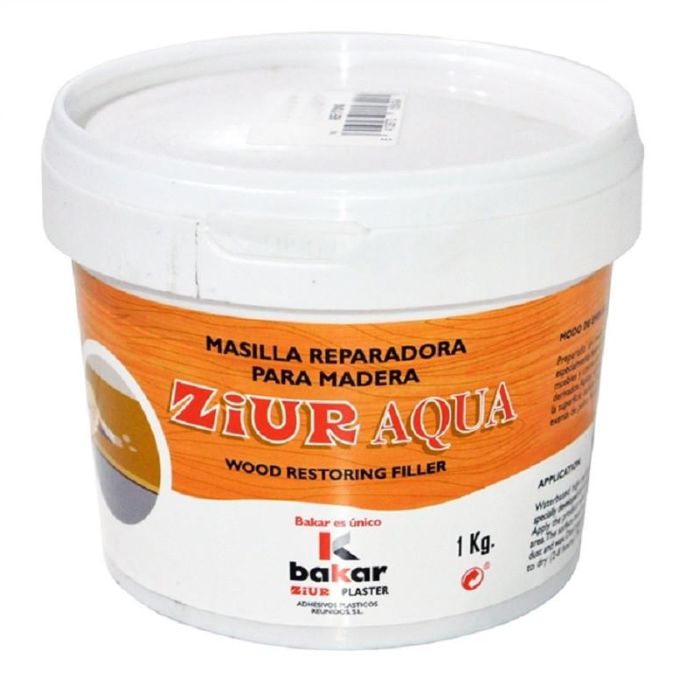 Masilla Para Madera Ziur Aqua Natural 1Kg Bakar Masilla Para Madera Ziur Aqua Natural 1Kg Bakar