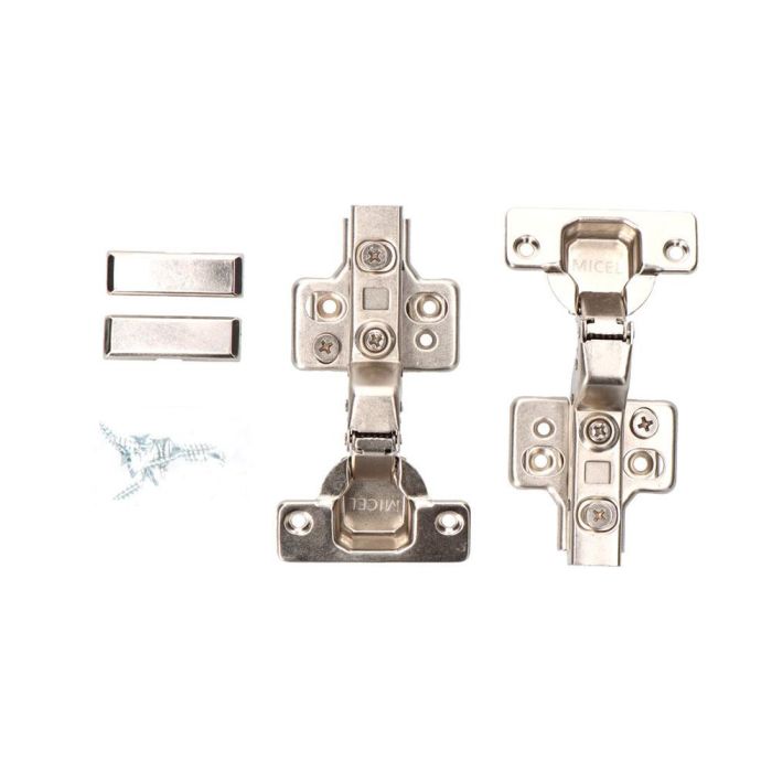 Edm Bisagra de cazoleta super acodada 35mm bc05 con sistema soft-close, base de triple regulación y acabado zincado Edm Bisagra de cazoleta super acodada 35mm bc05 con sistema soft-close, base de triple regulación y acabado zincado