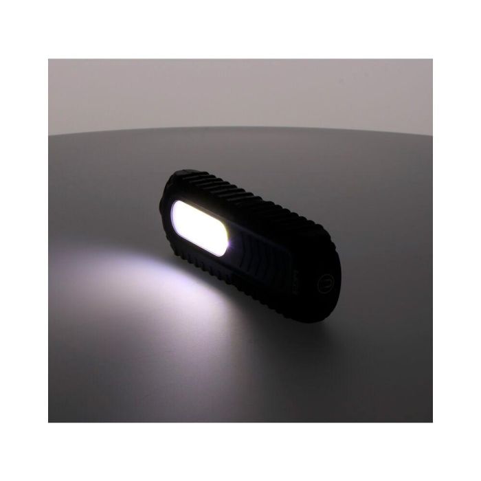 Edm Linterna de trabajo LED recargable USB 5W 300LM / 3W 90LM con gancho, imán y soporte basculante 180° 7