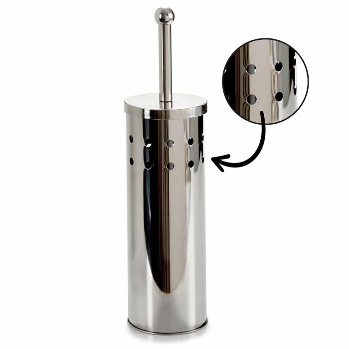 Escobillero de acero inoxidable Berilo 9.5x38.5x9.5 cm, color plata (12 Unidades) 4 Escobillero de acero inoxidable Berilo 9.5x38.5x9.5 cm, color plata (12 Unidades) 4