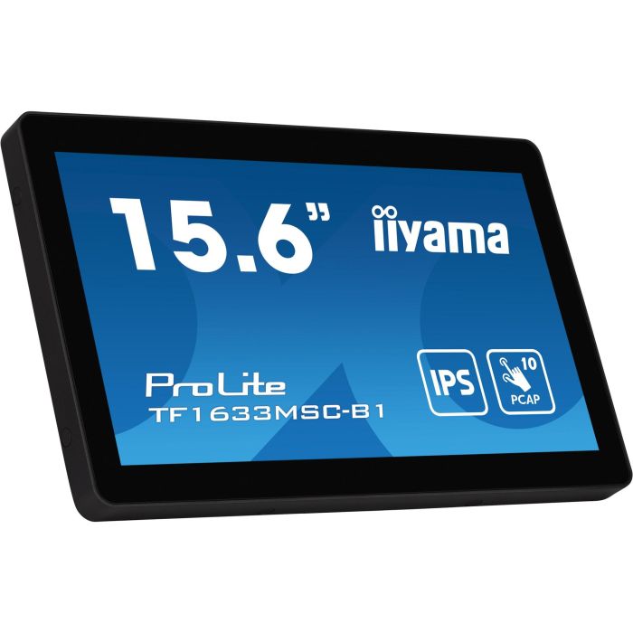 iiyama TF1633MSC-B1 Monitor Táctil 15.6" Full HD (1920x1080) IPS 5ms HDMI DisplayPort USB Negro 10