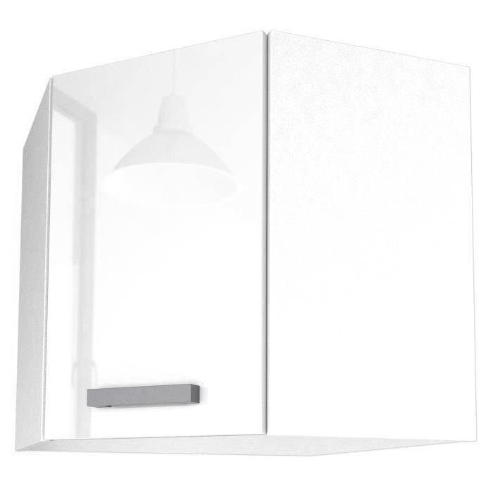 Unidad de cocina de esquina alta START L 58 cm - Blanco brillante 0 Unidad de cocina de esquina alta START L 58 cm - Blanco brillante 0