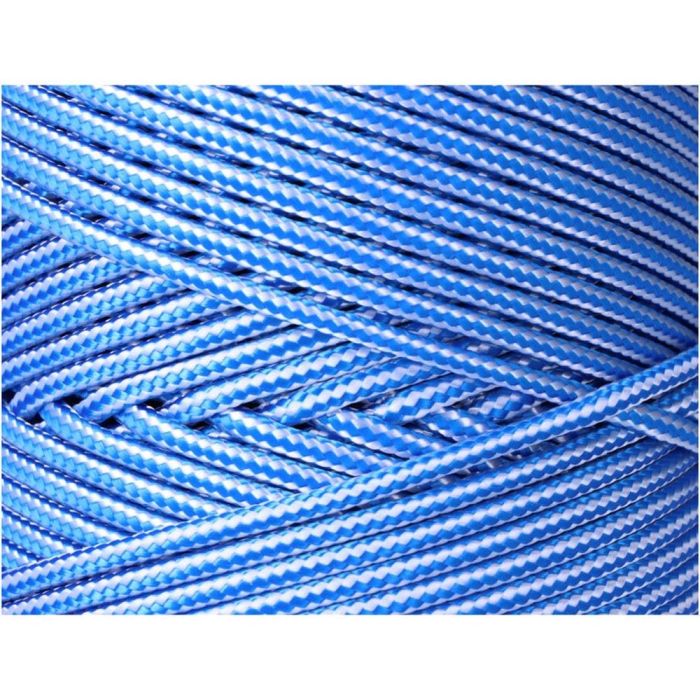Cuerda trenzada pp azul/blanco 5 mm x 200 m 1 Cuerda trenzada pp azul/blanco 5 mm x 200 m 1