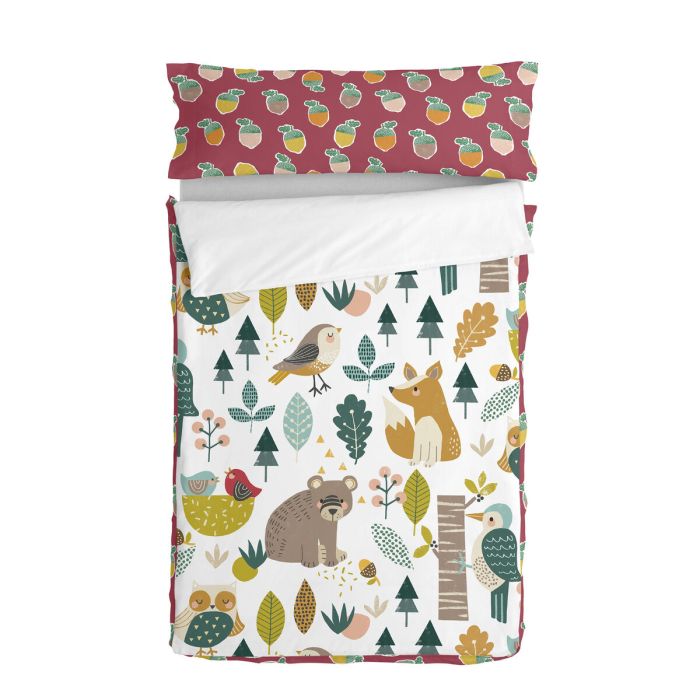 Saco Nórdico con Relleno HappyFriday Moshi Moshi Harvestwood Multicolor 90 x 200 cm