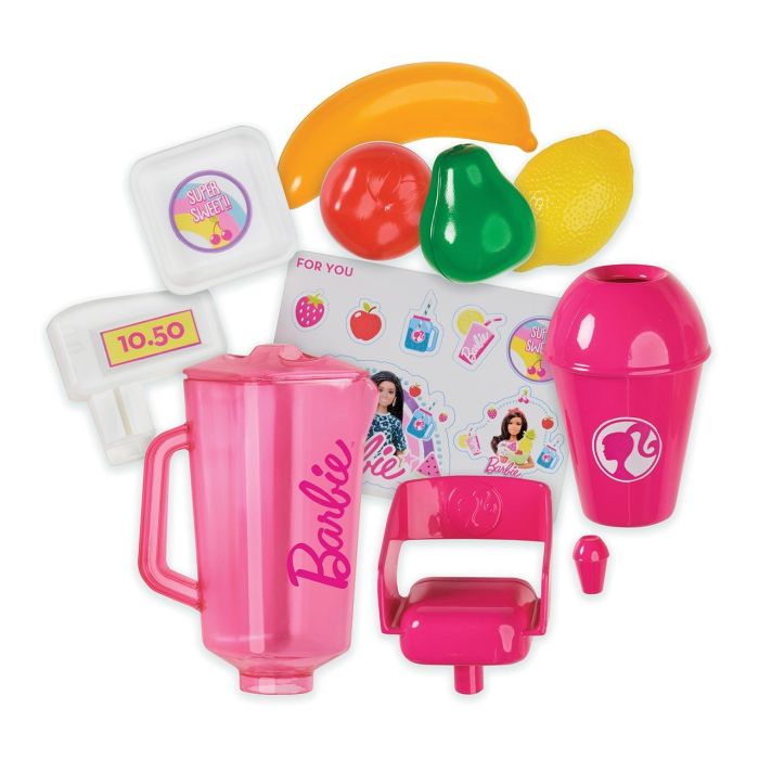 Barbie 00927 Maletín de Zumos y Batidos Smoothie con +20 Accesorios para Muñeca Incluye Asiento Juego Niños +3 Años 1 Barbie 00927 Maletín de Zumos y Batidos Smoothie con +20 Accesorios para Muñeca Incluye Asiento Juego Niños +3 Años 1